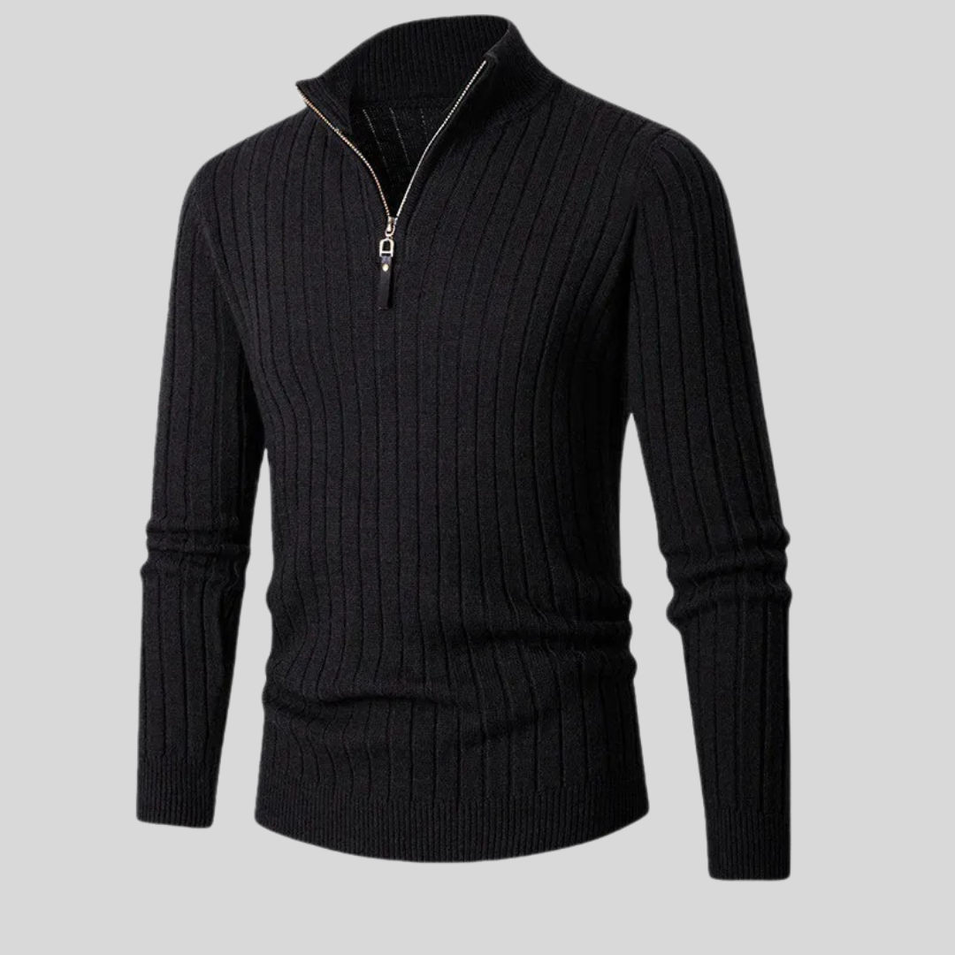 Luxe Herrenpullover mit Reißverschluss für stilvolle Outfits