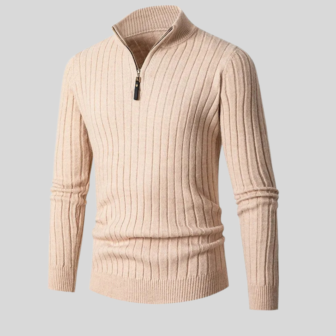 Luxe Herrenpullover mit Reißverschluss für stilvolle Outfits