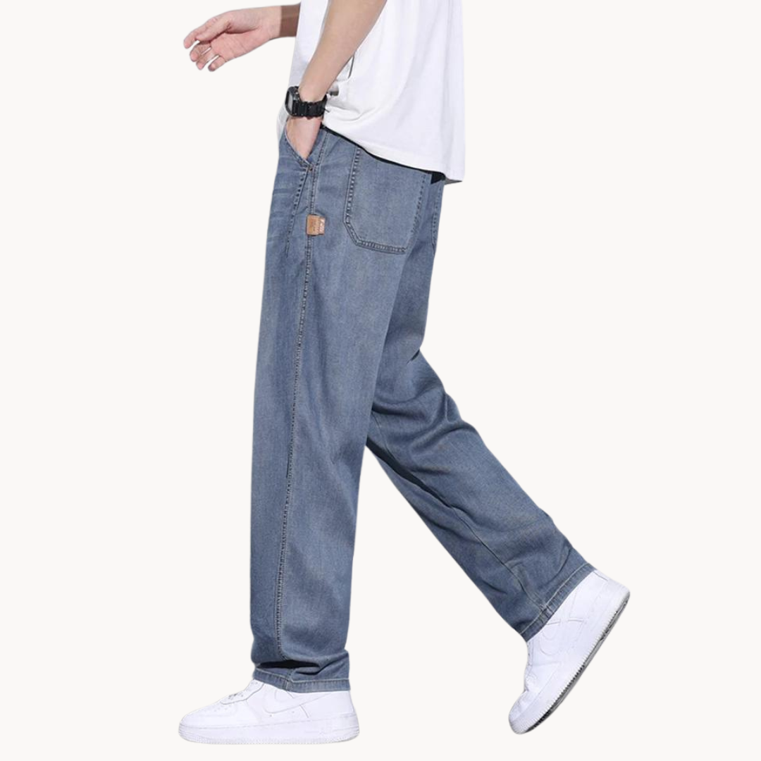 BORDÈH - Klassische Gerade Herrenjeans aus hochwertigem Denim