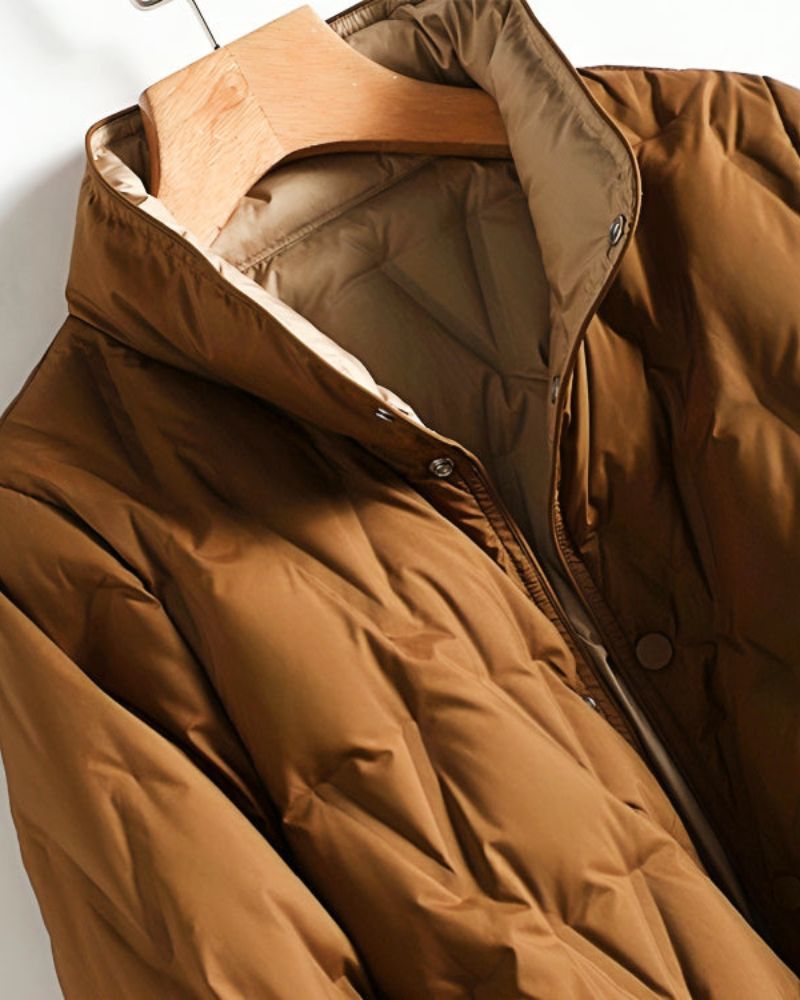 Novalie | Elegante und gefütterte lange Winterjacke für Damen
