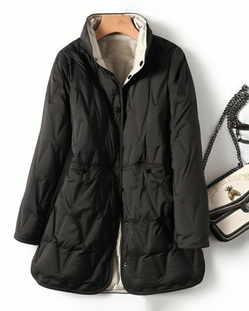 Novalie | Elegante und gefütterte lange Winterjacke für Damen