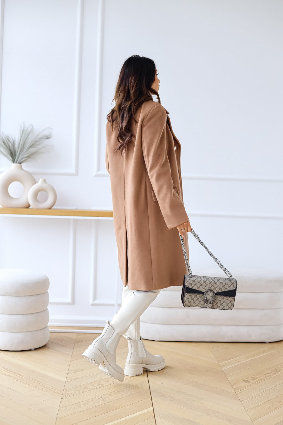 Ylona | Elegante Wolljacke mit doppelter Knopfleiste für stilvolle Winterlooks