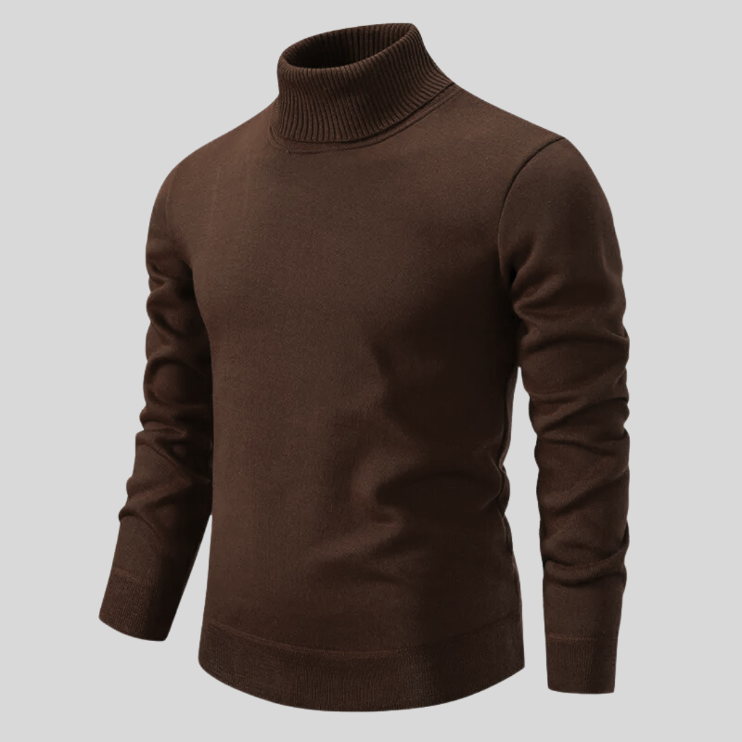 Oslo - Edler Wollpullover mit Stehkragen