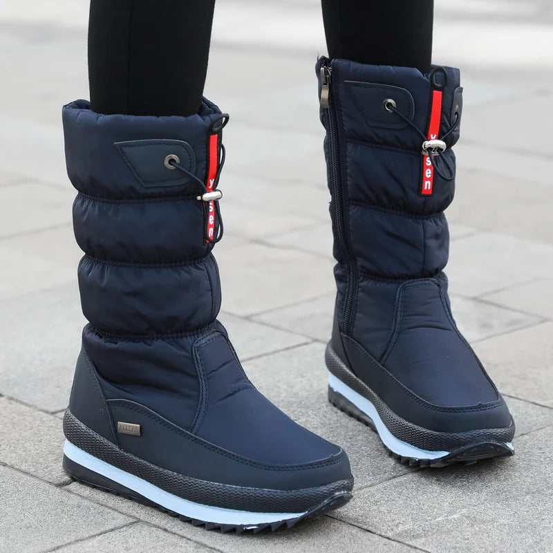 Warme Damen Winterstiefel mit wasserdichtem Design und rutschfester Sohle