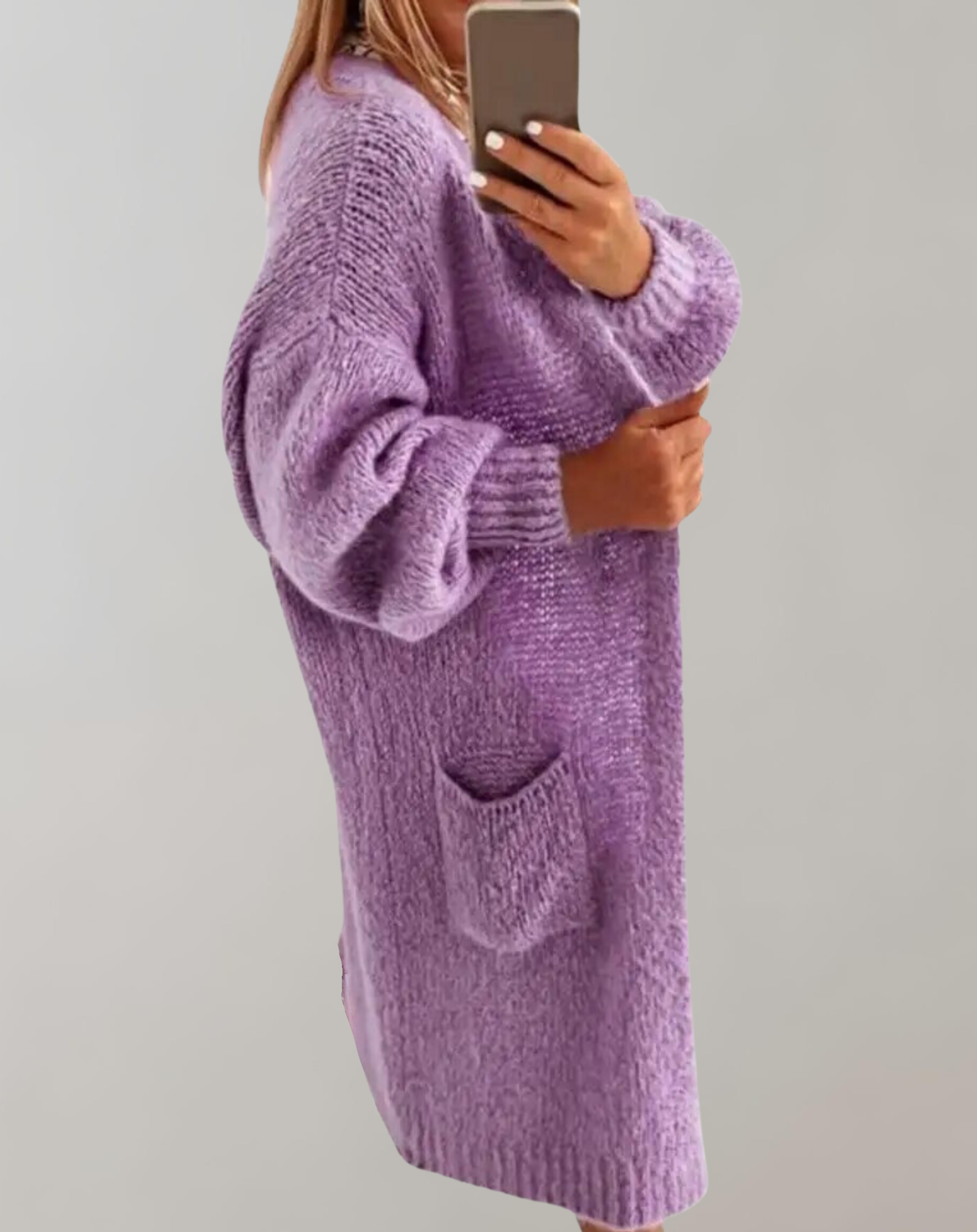 Silke - Langen Ärmeln Strickjacke