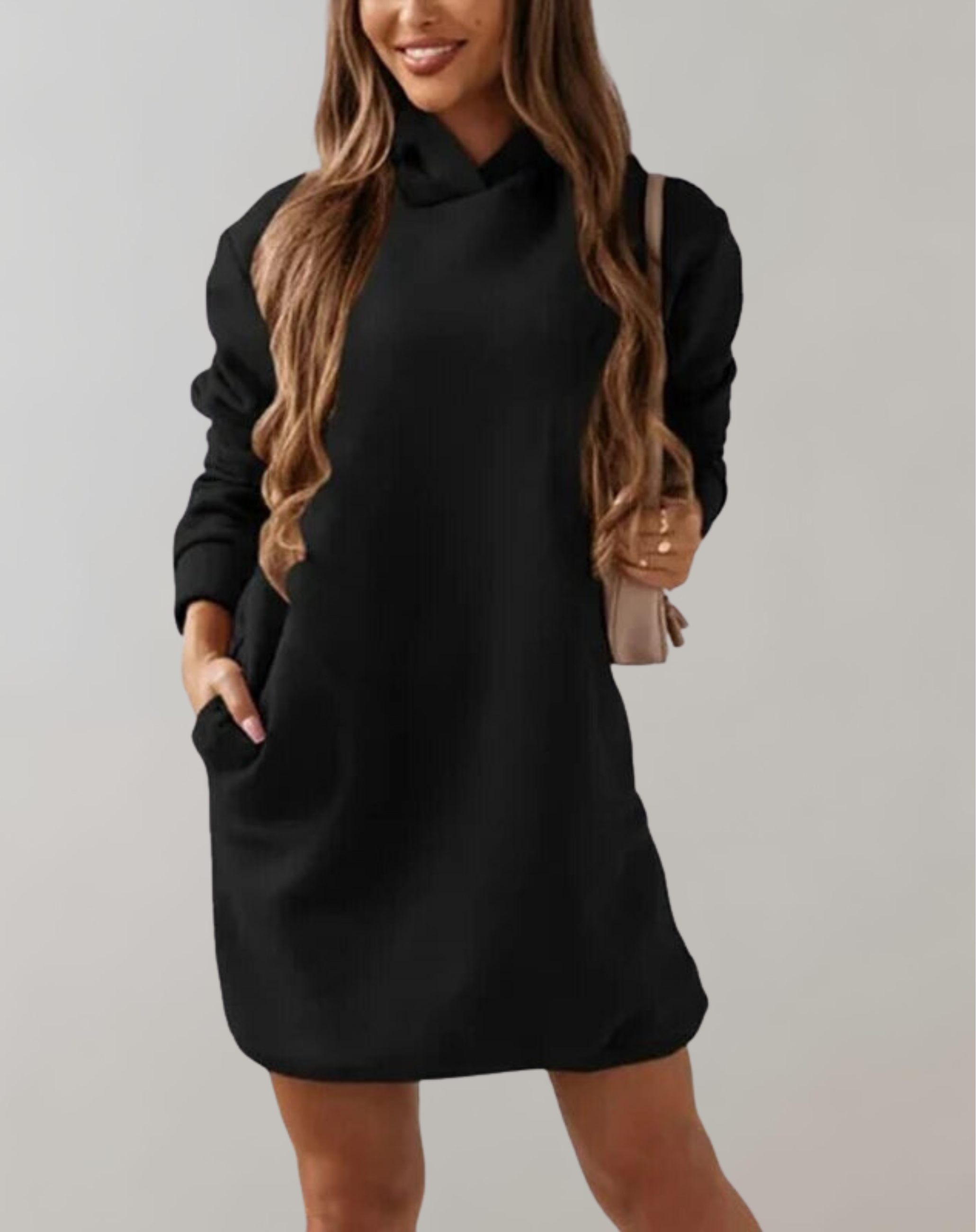 Alexandra - Lässiges Kapuzenkleid