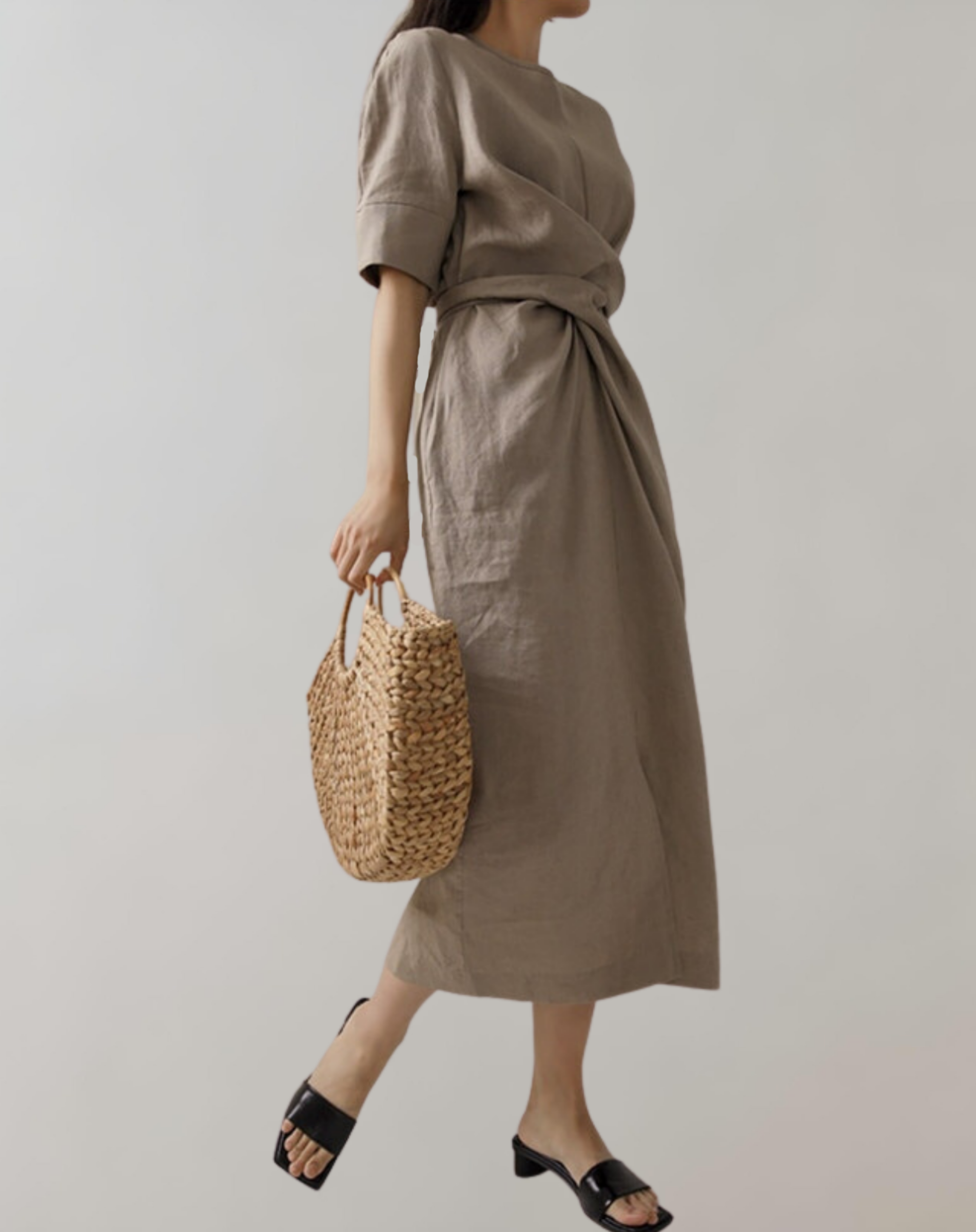 Helga - Kleid Schleife Taschen