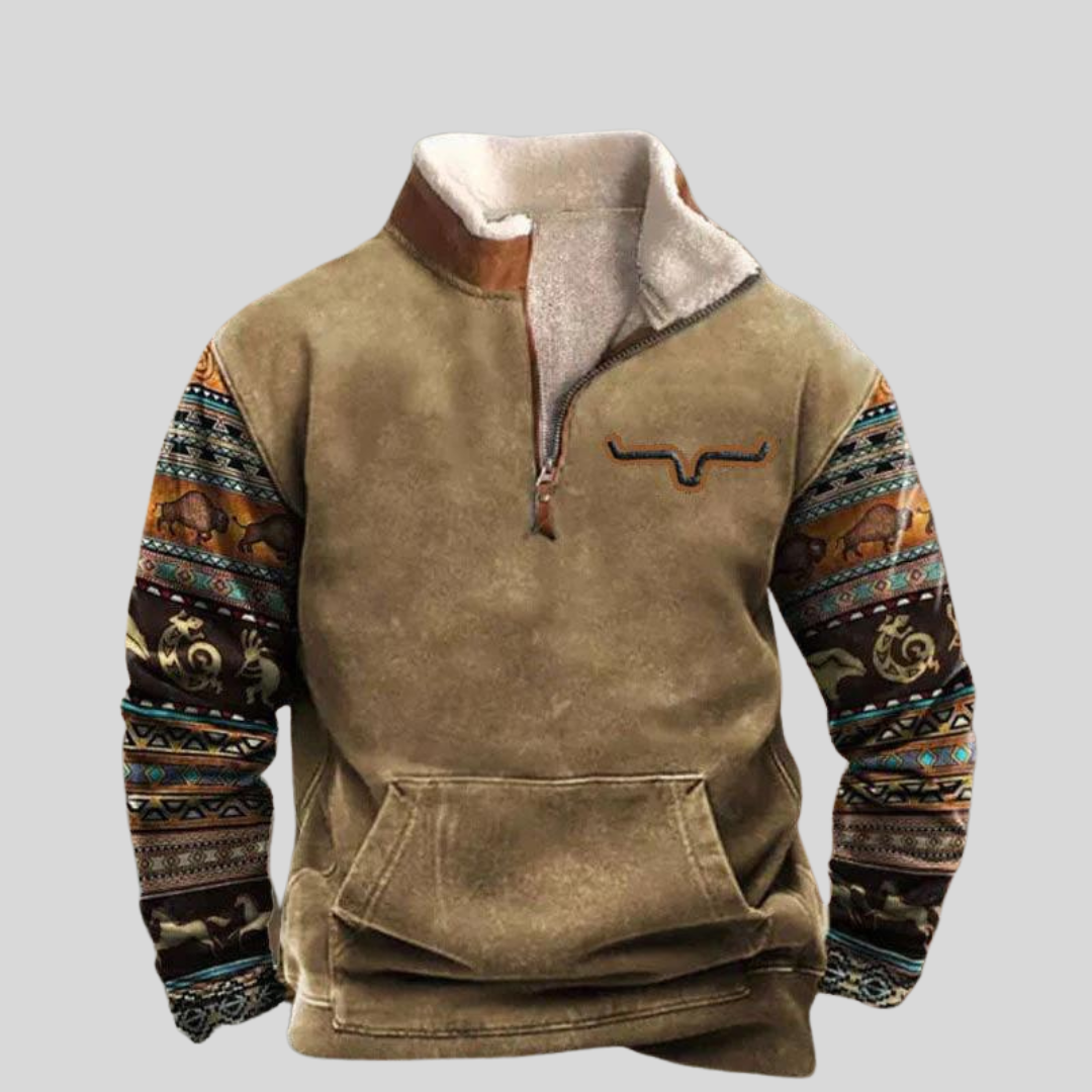 Vintage Herrenpullover mit klassischem Stil und zeitloser Eleganz