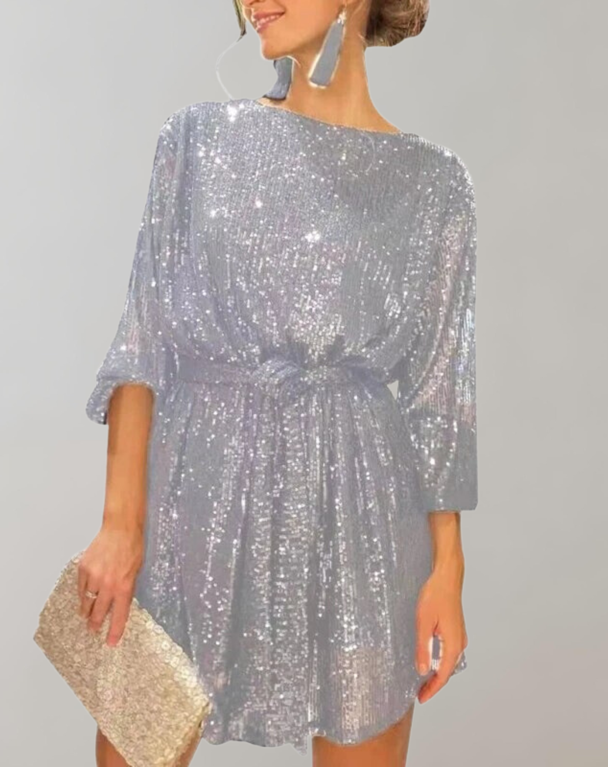 Zelmira -  Glitzerndes Paillettenkleid für Damen