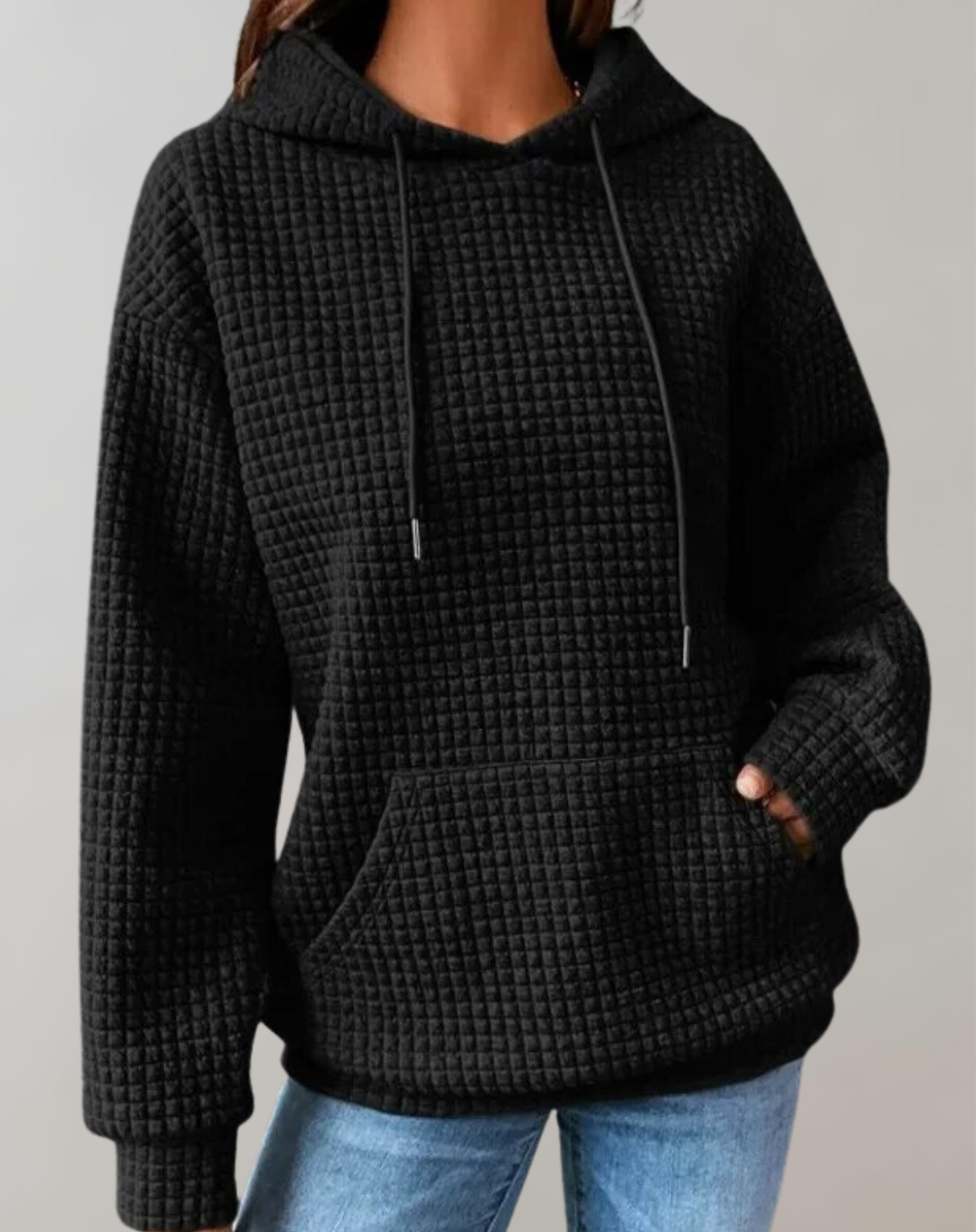 Hilde - Winter Kapuzenpulli mit Rundhalsausschnitt