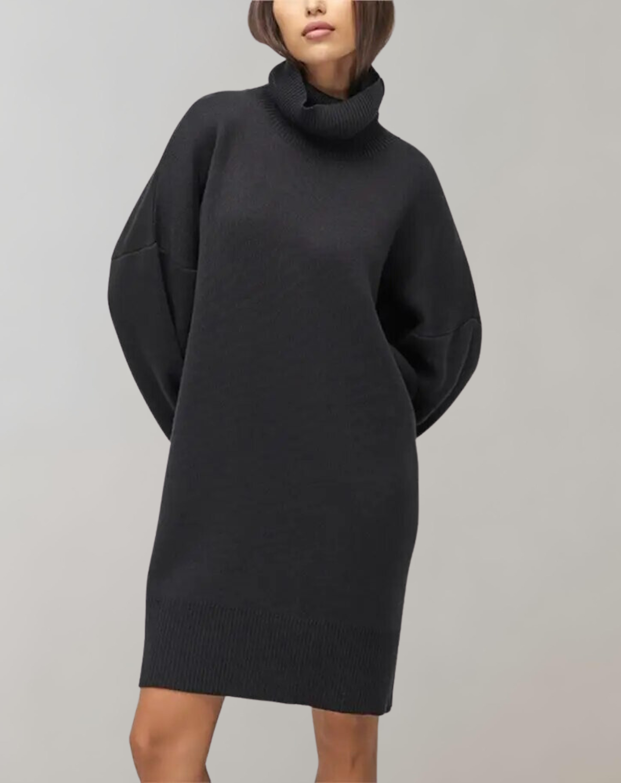 Nella - Kurzes Strickkleid mit Streifen