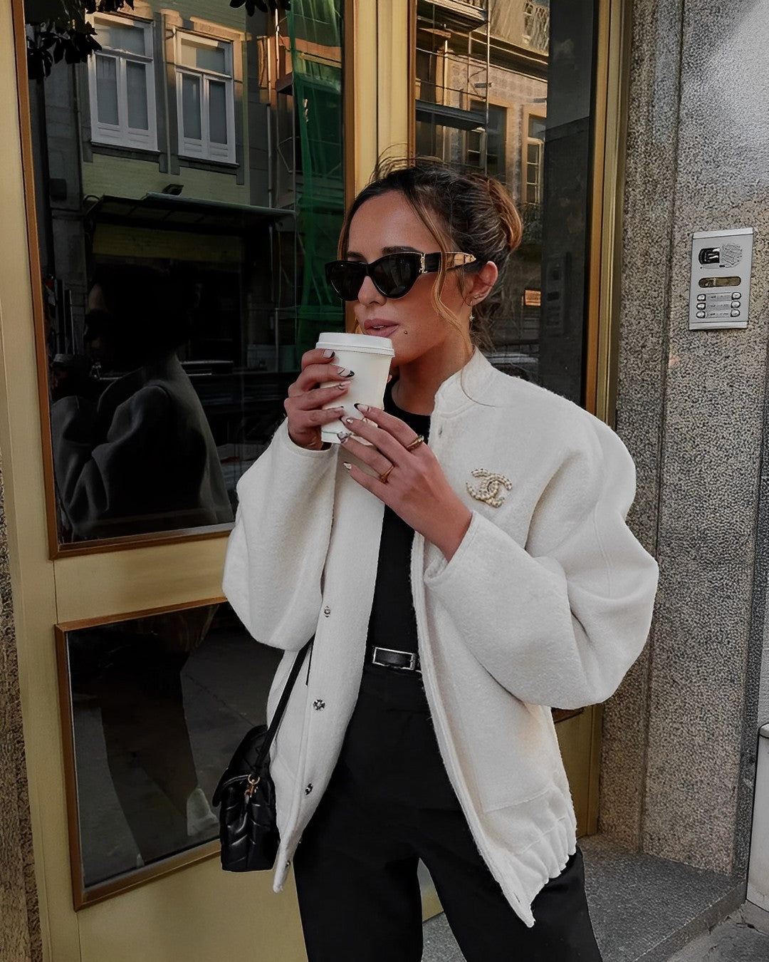 Frühlingshafte Häkel Bomberjacke für Damen – Stilvoll & Bequem