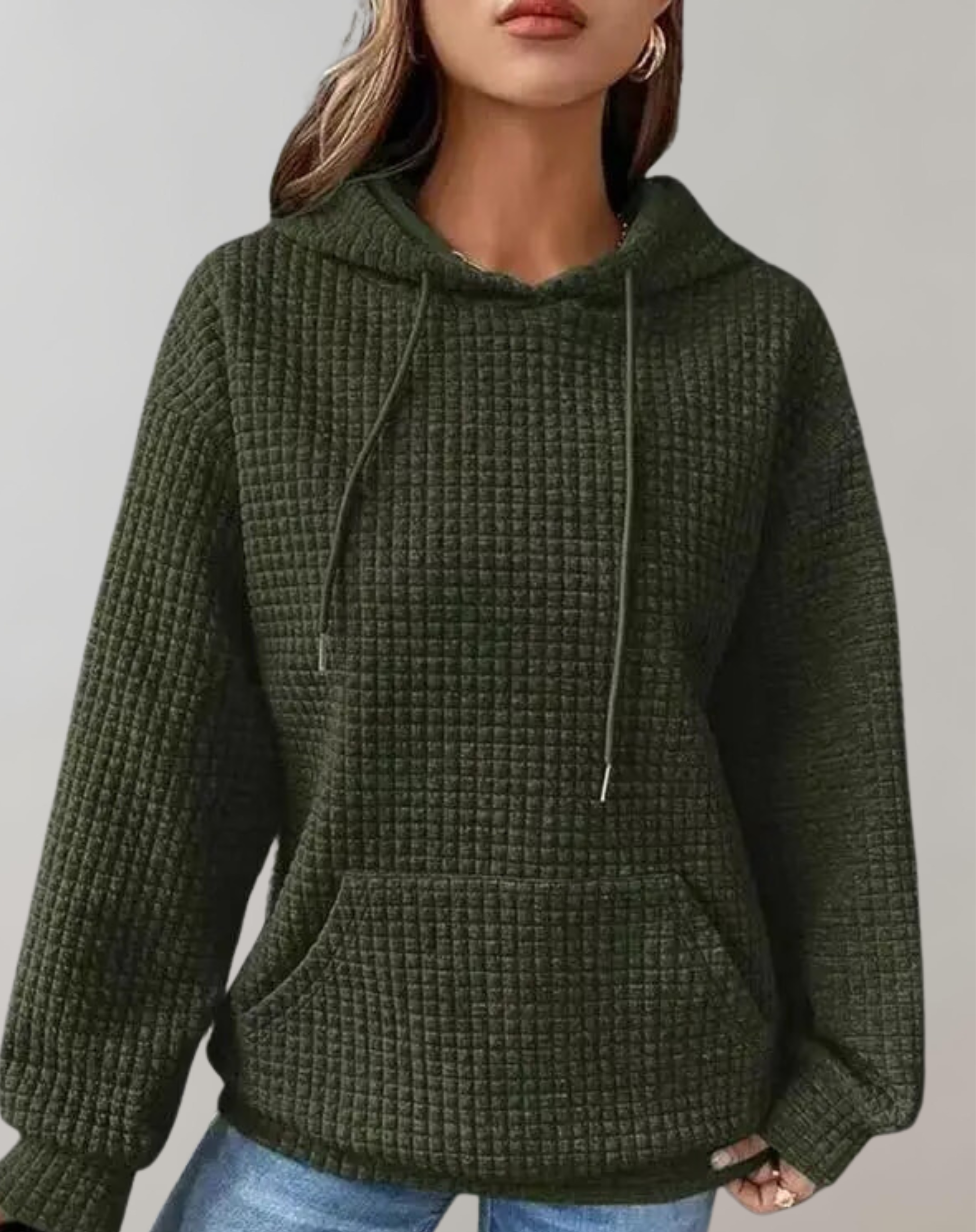 Hilde - Winter Kapuzenpulli mit Rundhalsausschnitt
