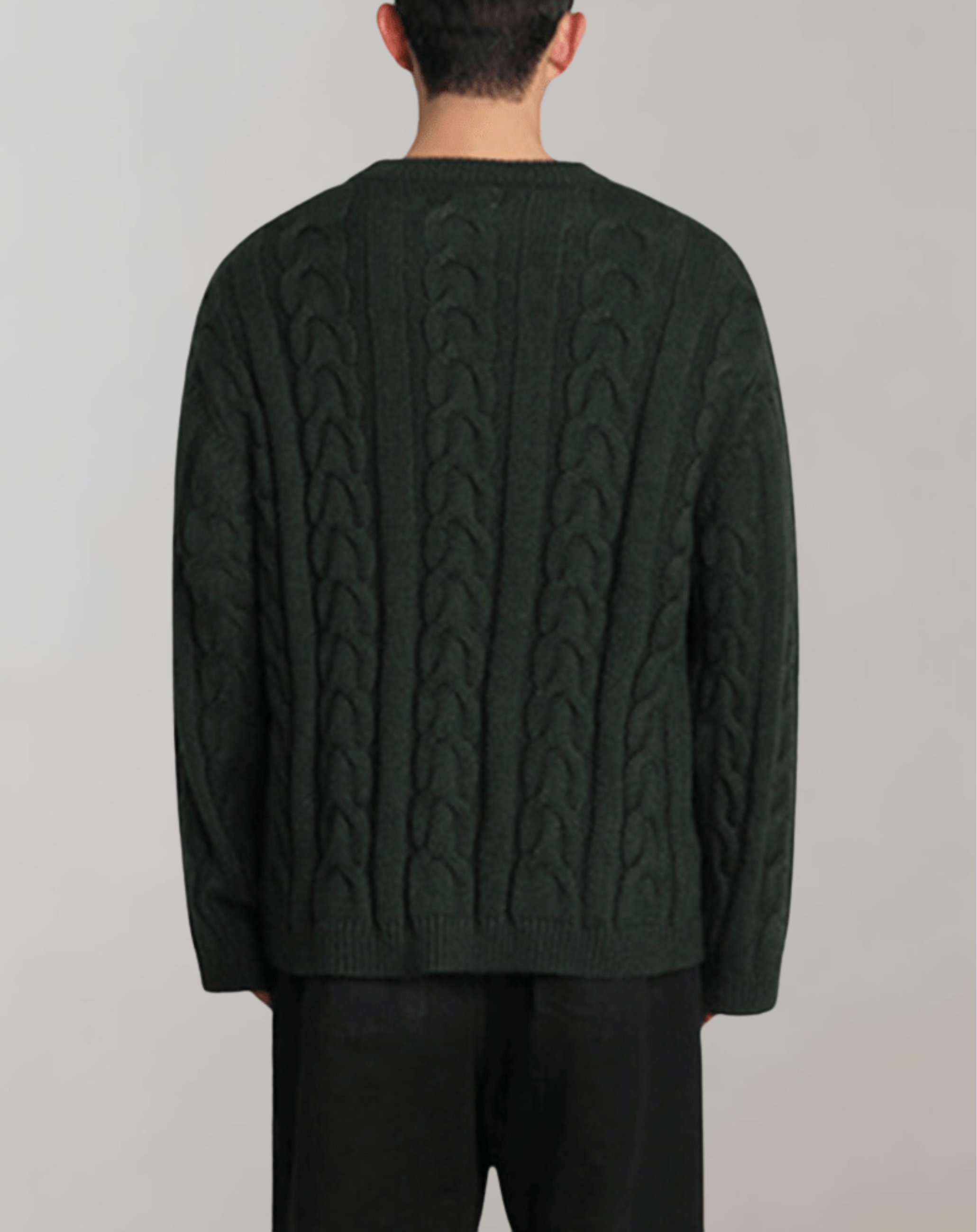 Olindo - Klassischer Zopfstrickpullover