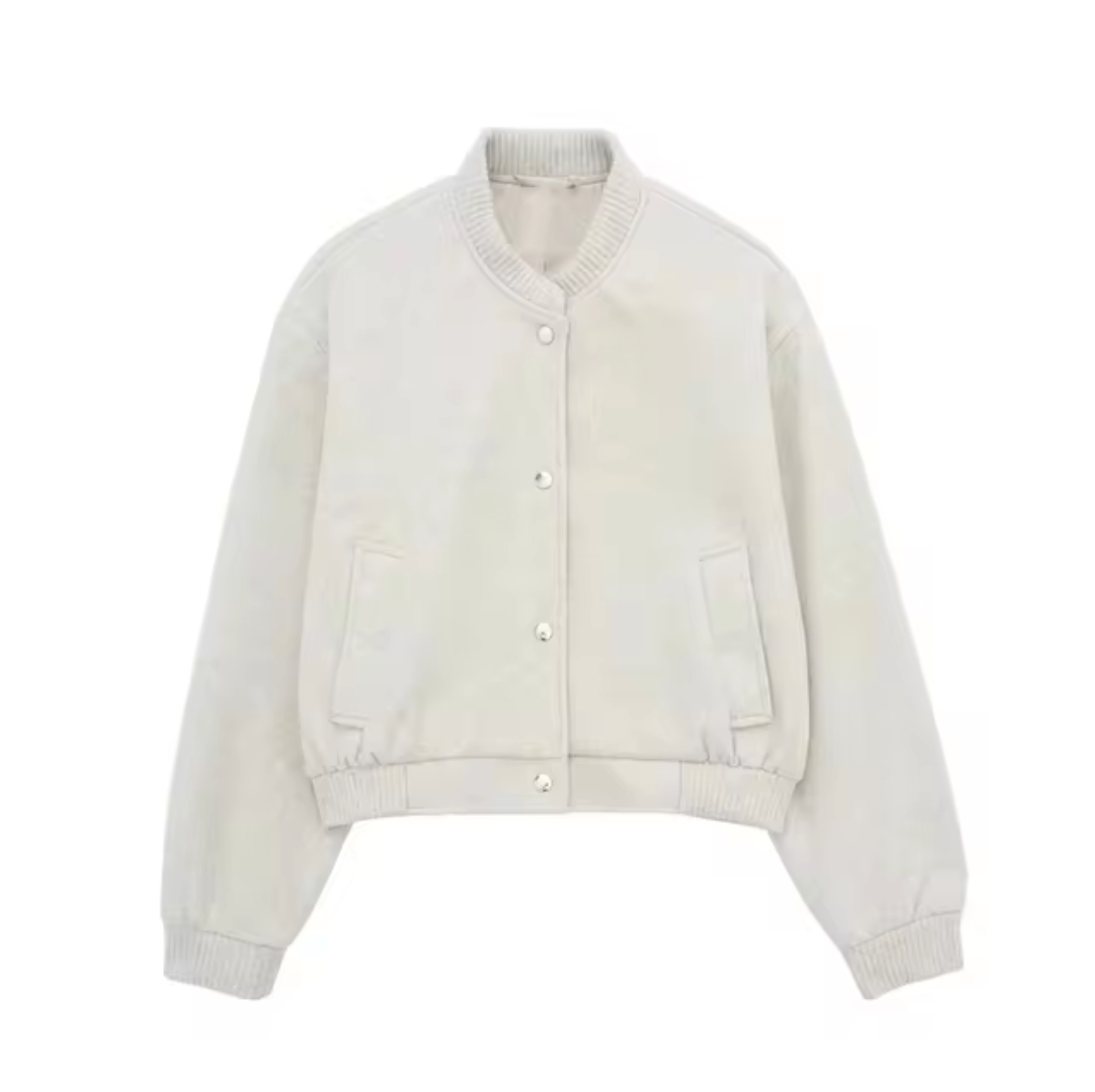 Klassische Kurze Vintage Bomberjacke für Damen