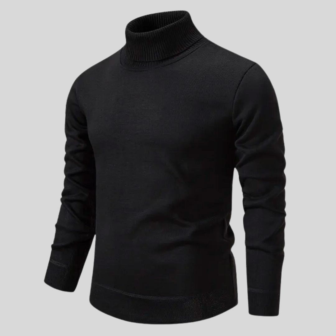 Oslo - Edler Wollpullover mit Stehkragen