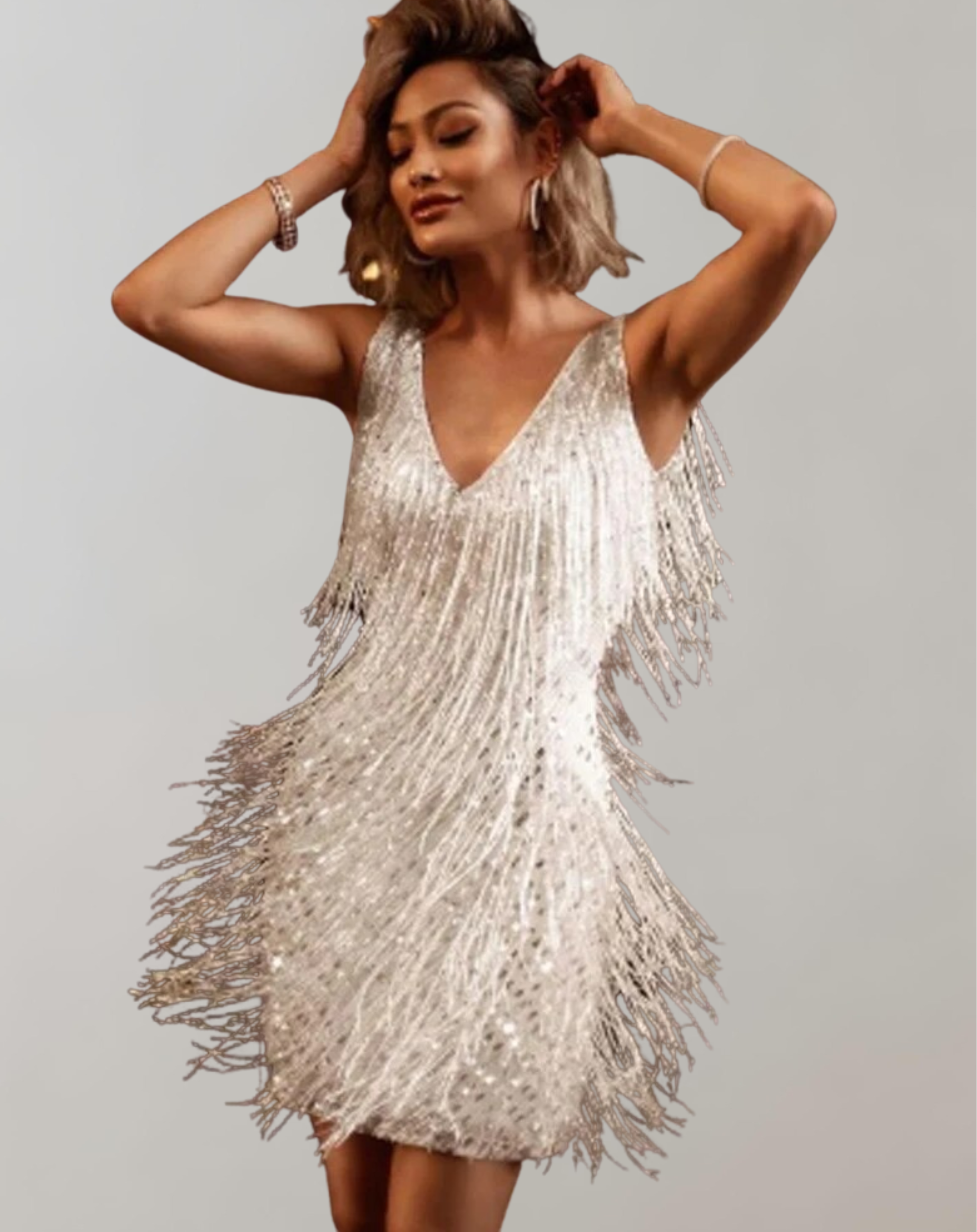 Jessica - Quasten-Tanz-Minikleid