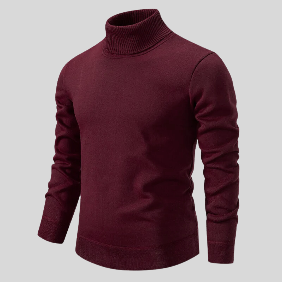 Oslo - Edler Wollpullover mit Stehkragen