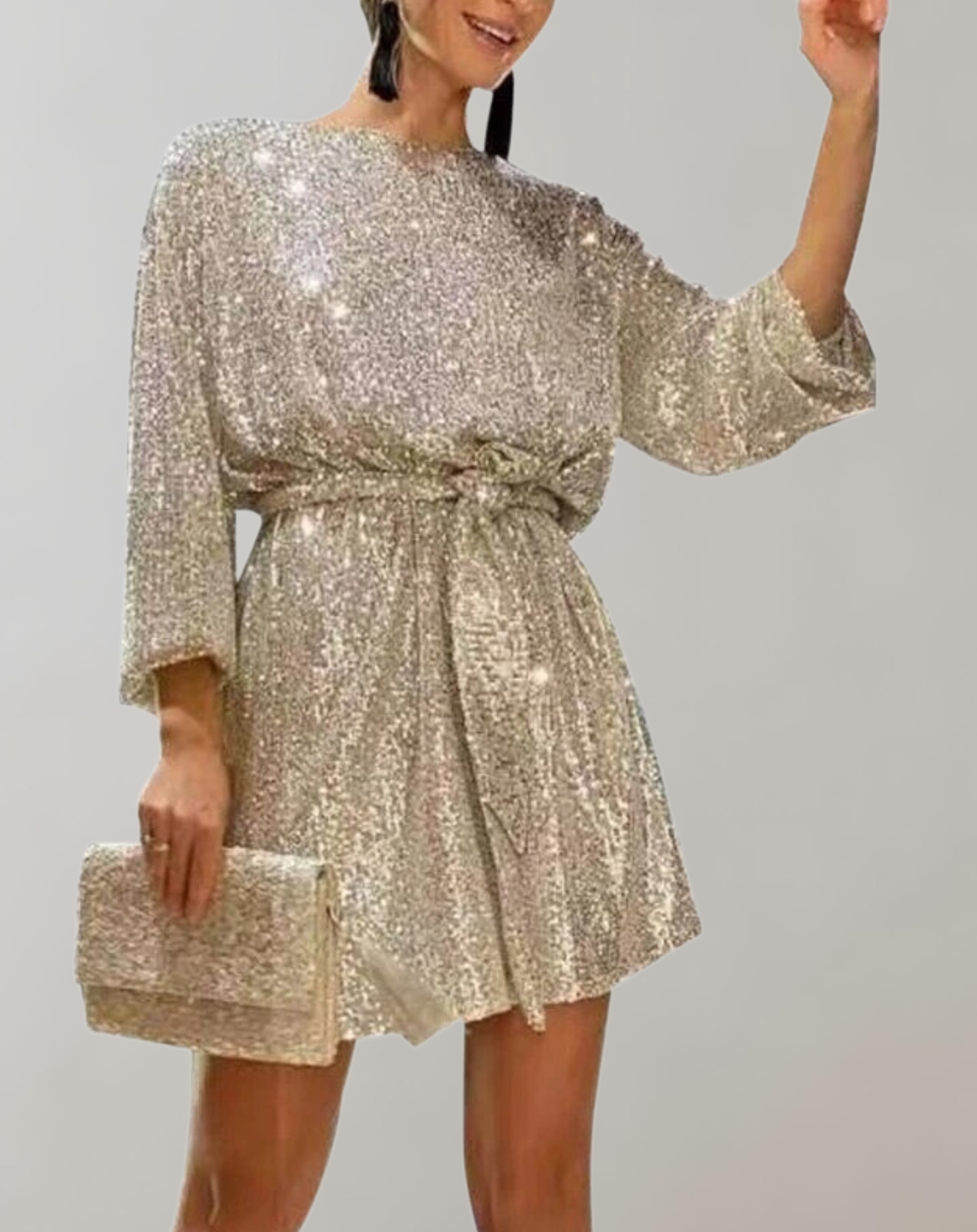 Zelmira -  Glitzerndes Paillettenkleid für Damen