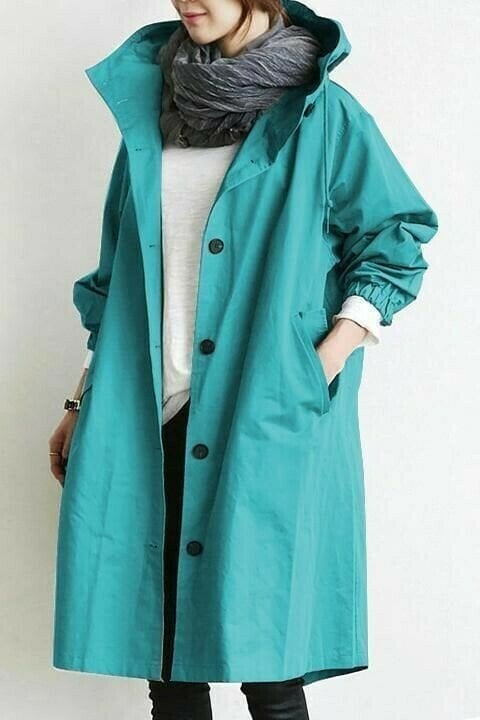 Damen Oversize Windjacke mit Kapuze – Leichter Übergangsparka für Frühling und Herbst