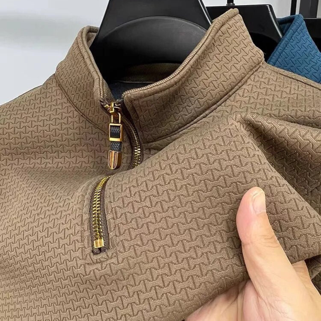 Pullover mit Viertelreißverschluss - Stilvoll und Bequem für Herren