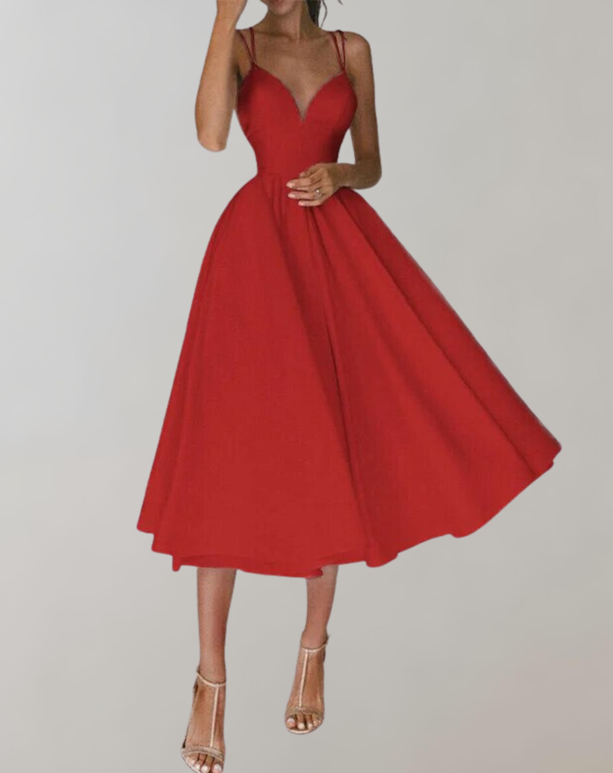 Daniza - Ärmellosesi Damen Elegantes s Kleid
