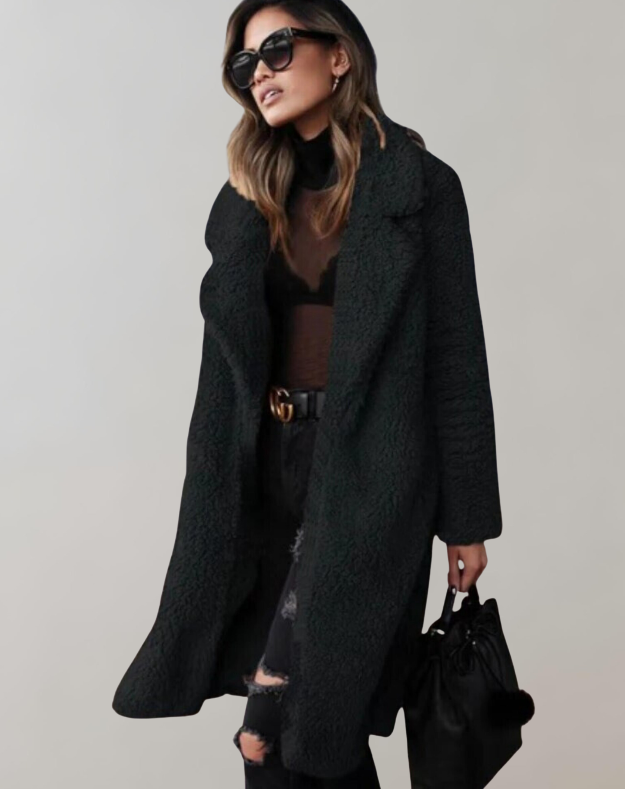 Alena – Eleganter langer Damenmantel