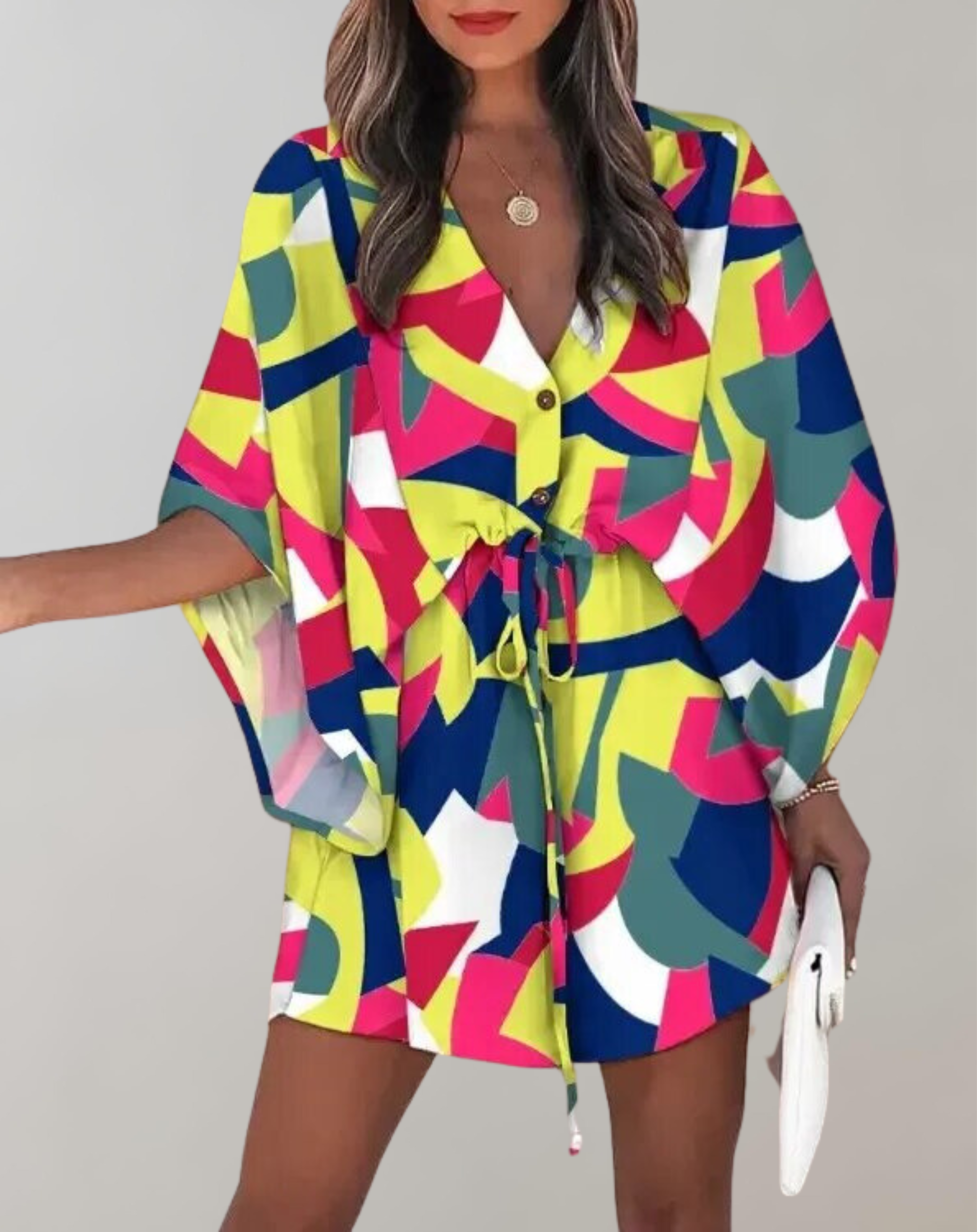 Anetteh - Jumpsuit mit tiefem V-Ausschnitt
