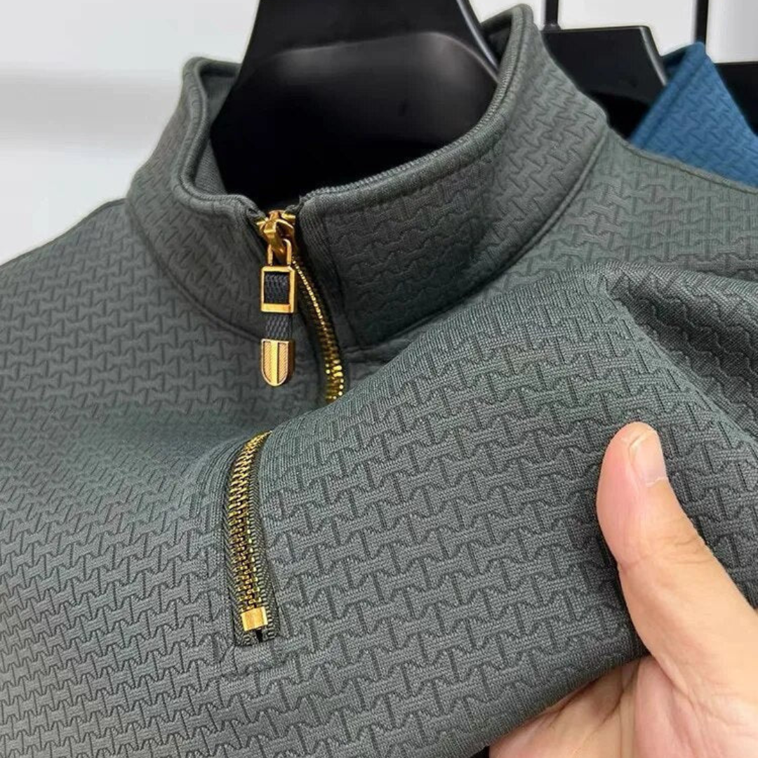 Pullover mit Viertelreißverschluss - Stilvoll und Bequem für Herren