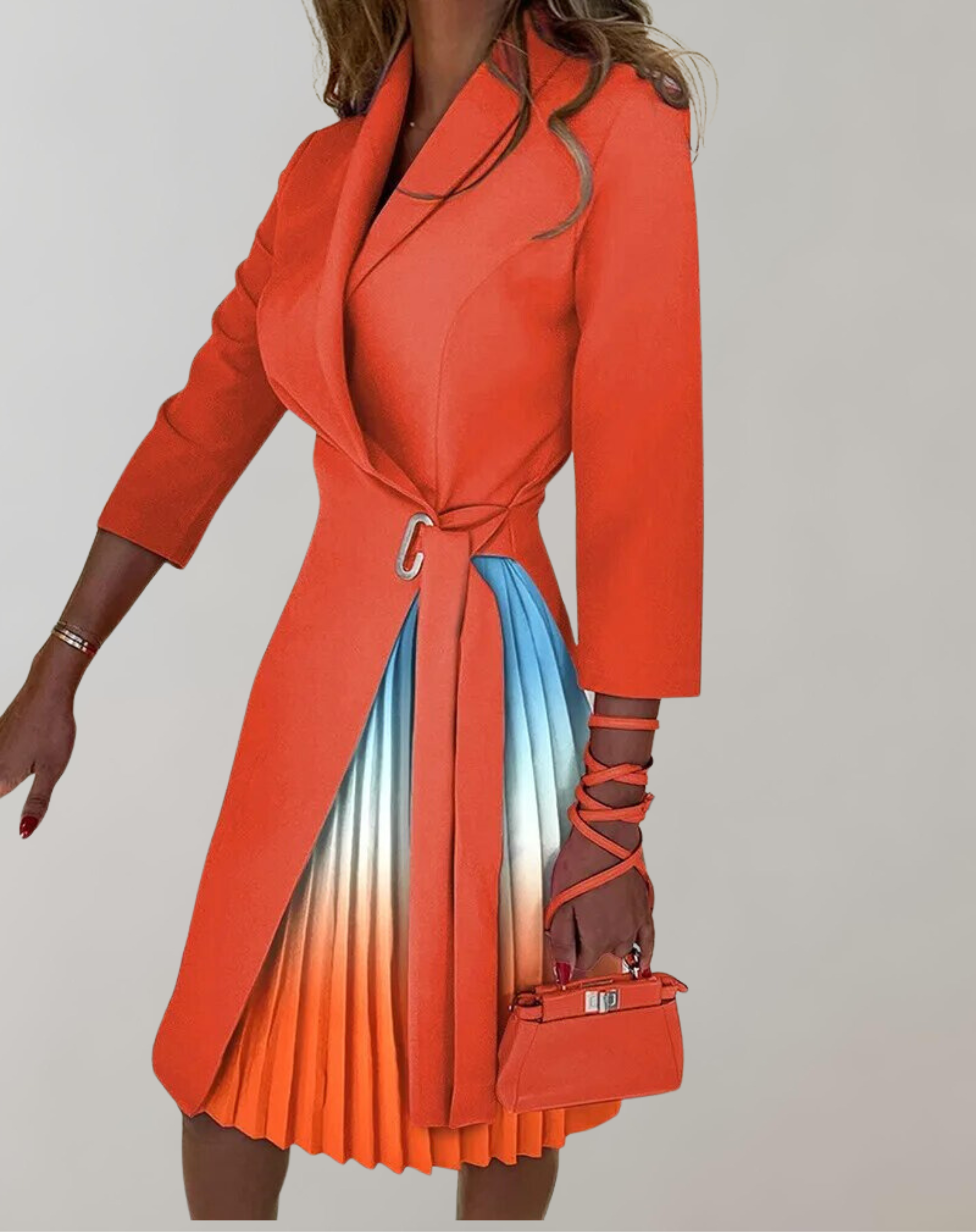 Sheena - Damen Kleid Druck gekerbt