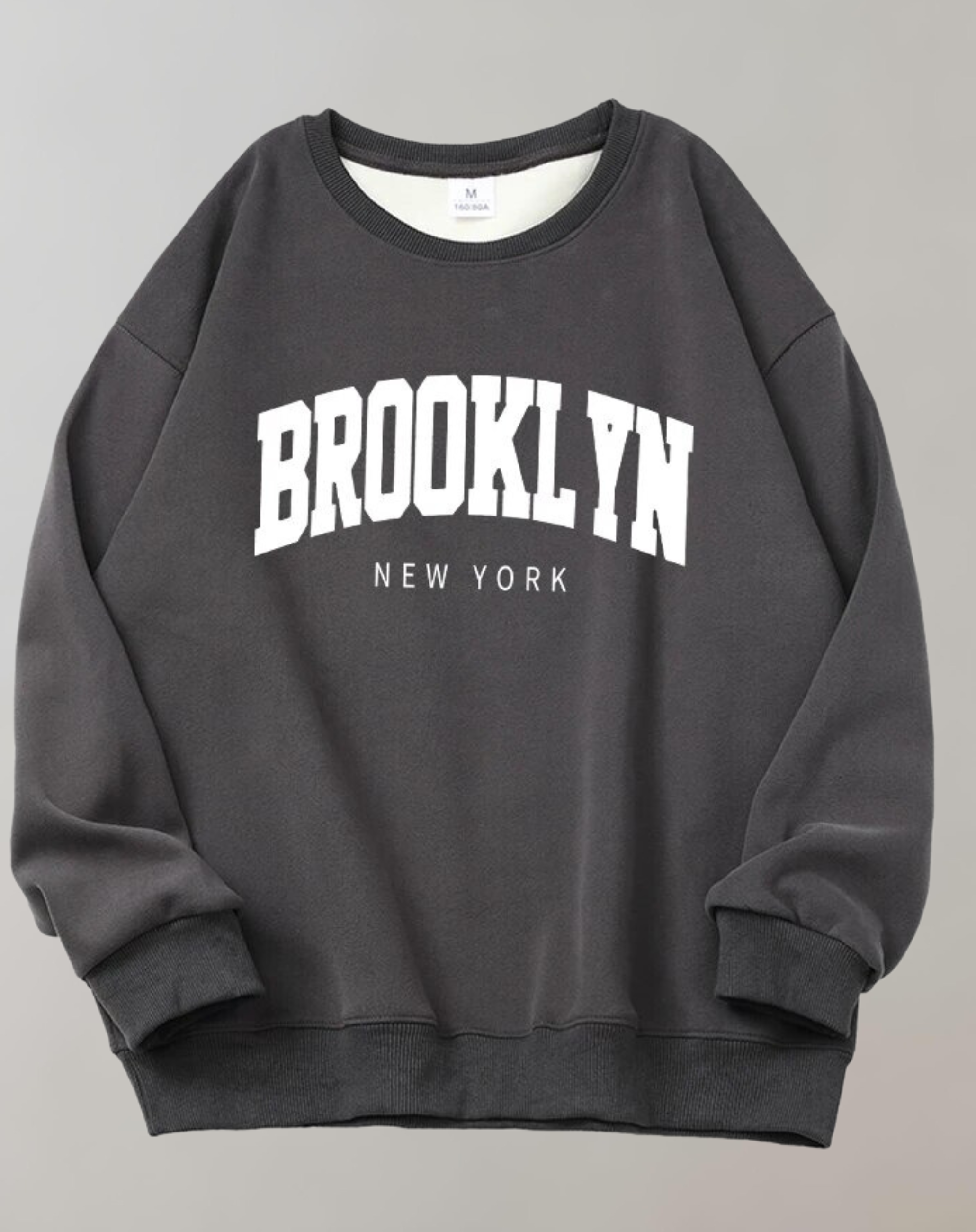 Mirna - Brooklyn Letter Print Sweatshirt
