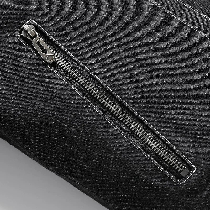 Espen | Vintage Jeansjacke mit Fleece-Futter und Kragen