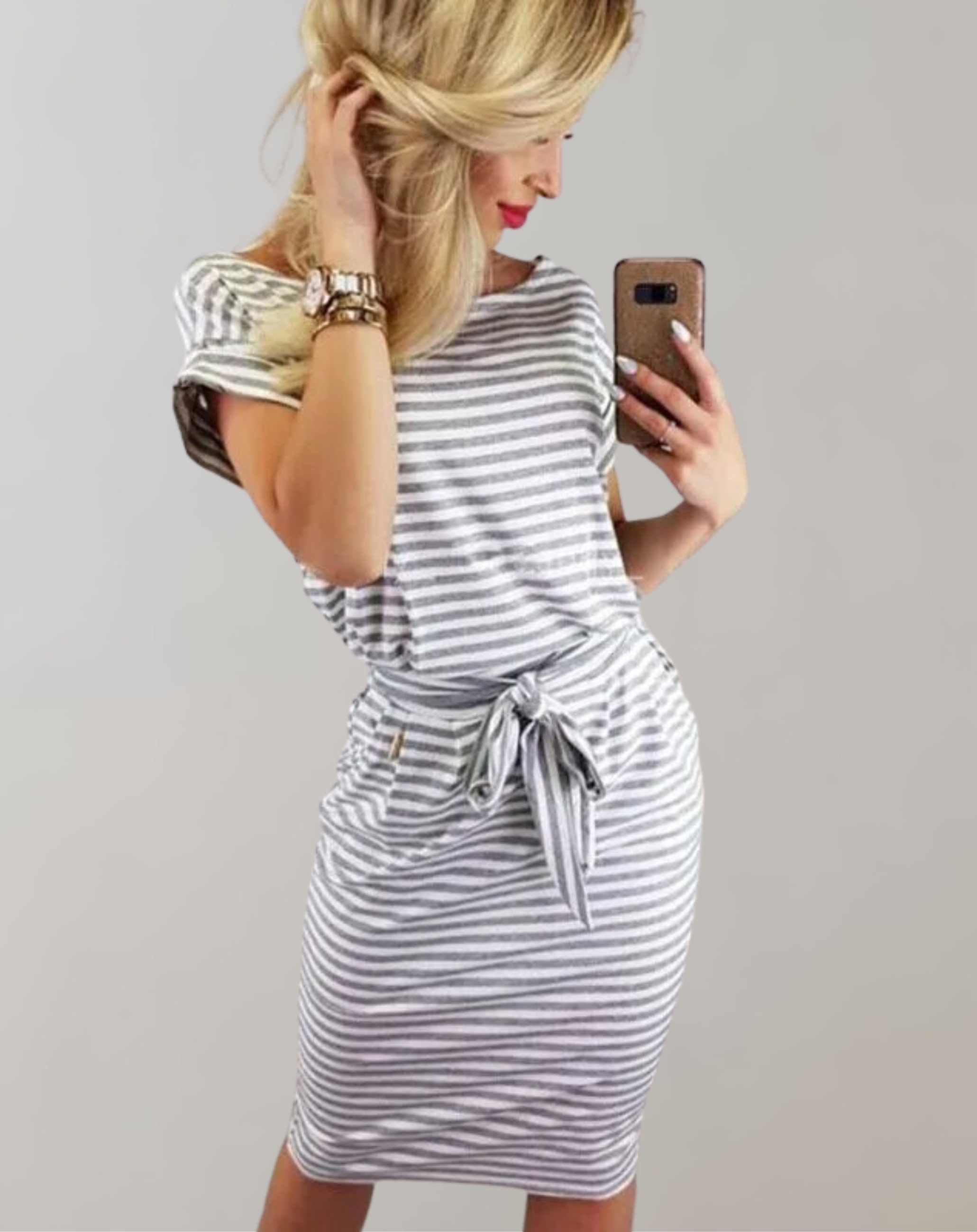 Lala- Frauen Sommerkleid Ärmellos