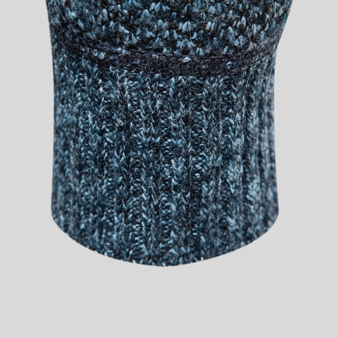 Zürich - Old Money Wolle Herren Pullover mit Reißverschluss