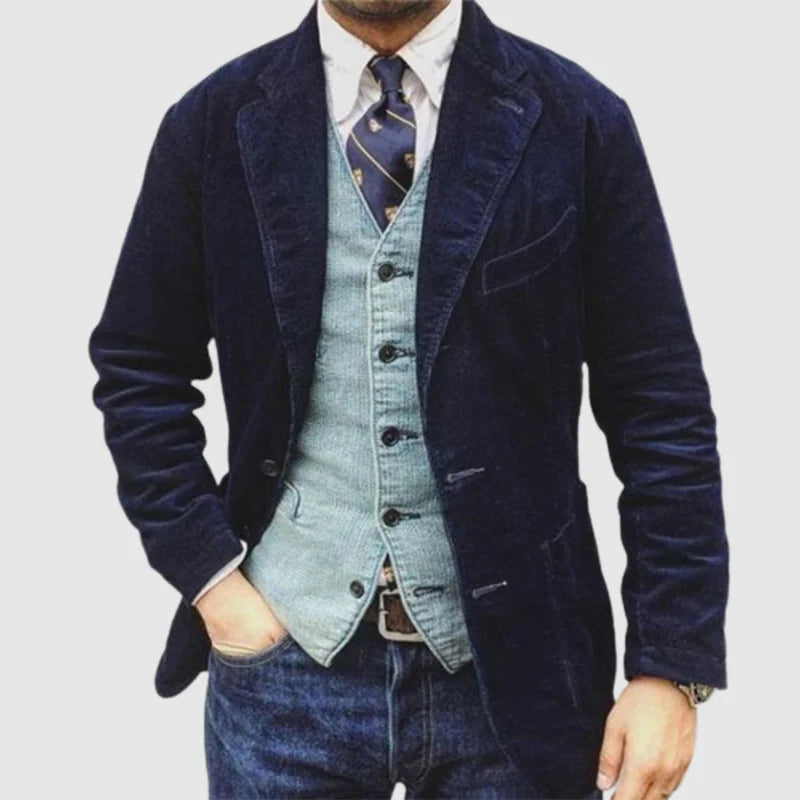 Eleganter Herren-Blazer aus Cord – Modernes Sakko für stilvolle Anlässe