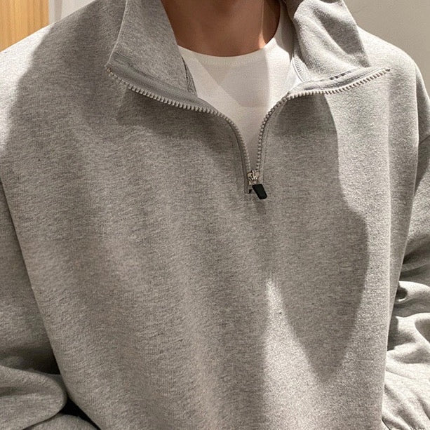 Fleece Sweatshirt mit Viertel-Reißverschluss für ultimativen Komfort