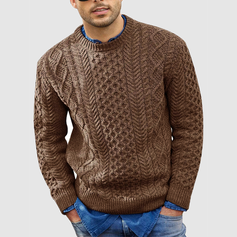 Moderne Strickpullover für Herren mit elastischem Bund und stilvollem Design