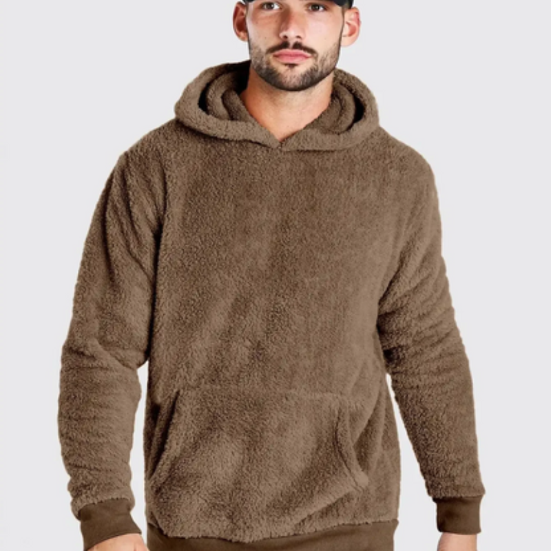 Davian | Unisex kuscheliger Fleece-Hoodie - Weiche, warme Pulloverjacke mit Kängurutasche für jede Jahreszeit