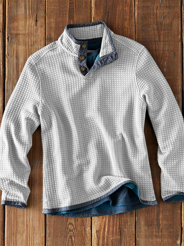 Elegantes Herren Langarm-T-Shirt mit exquisitem Design für stilvolle Freizeitlooks