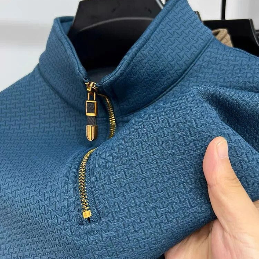Pullover mit Viertelreißverschluss - Stilvoll und Bequem für Herren