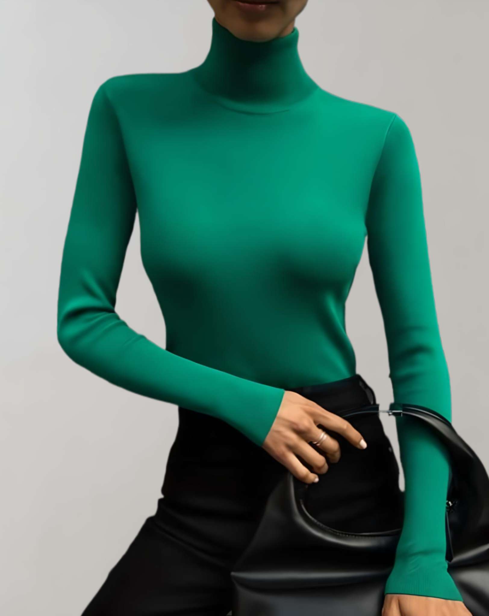 Alexia - Schlichter Rollkragenpullover mit schmaler Passform Sweater