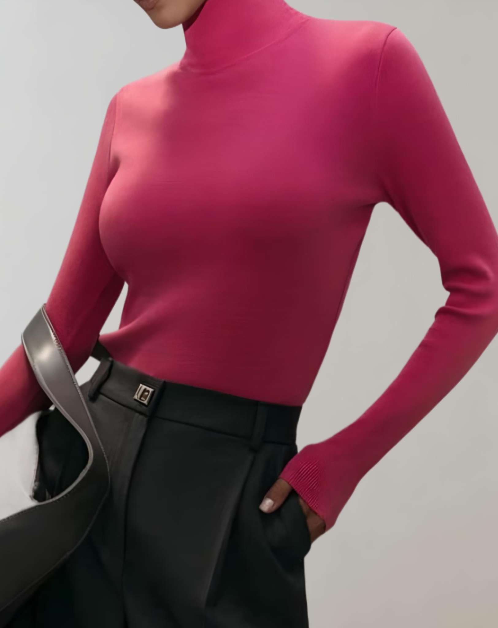 Alexia - Schlichter Rollkragenpullover mit schmaler Passform Sweater