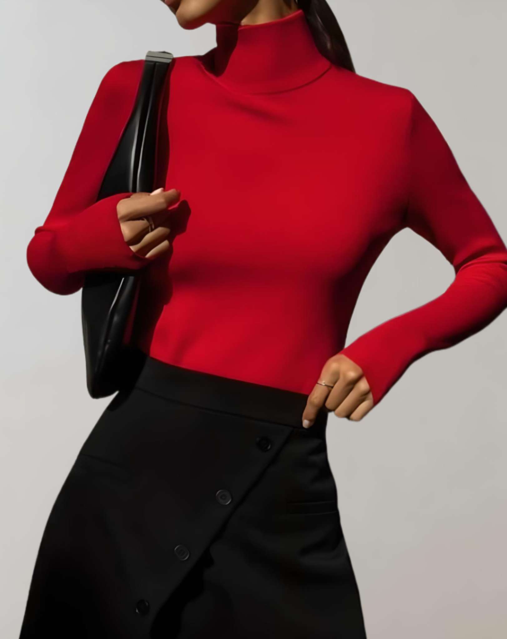 Alexia - Schlichter Rollkragenpullover mit schmaler Passform Sweater