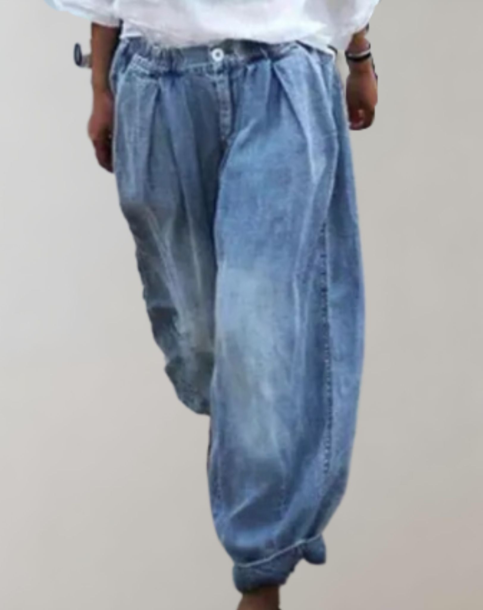 Alicia -  Lockere gerade geschnittene Jeanshose für Streetwear Hose