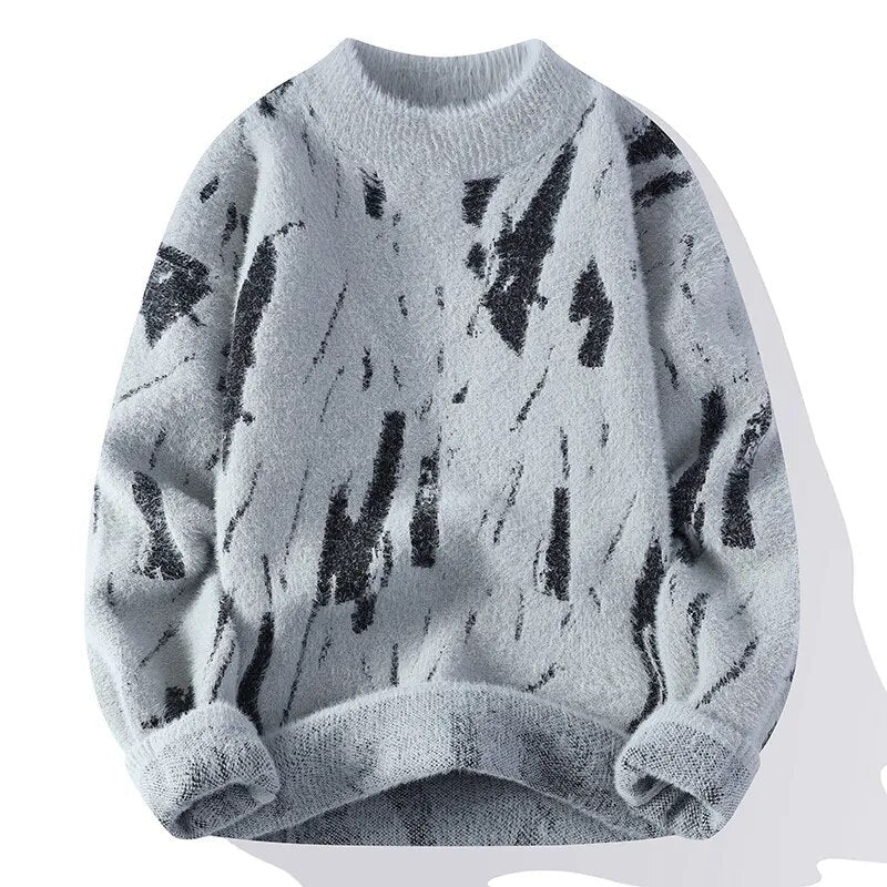 Eleganter, schlanker Pullover für Herren – Perfekte Wintermode