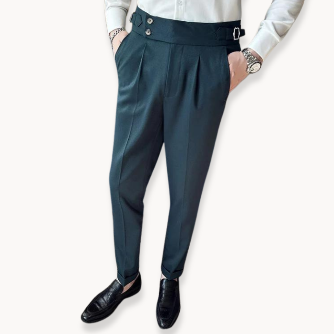 Elegante Herrenpantalon mit verstellbarem Bund für stilvolle Anlässe