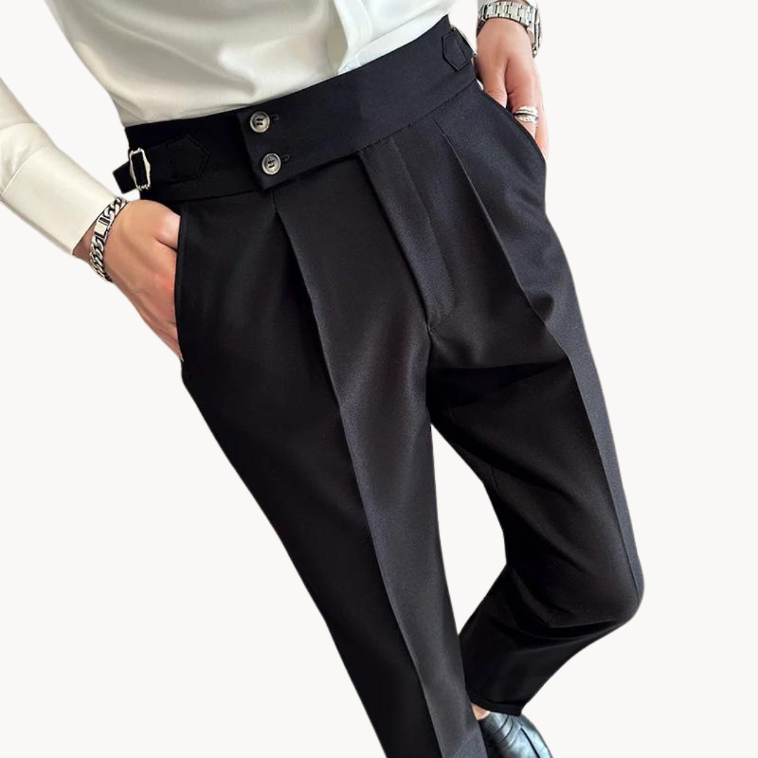 Elegante Herrenpantalon mit verstellbarem Bund für stilvolle Anlässe