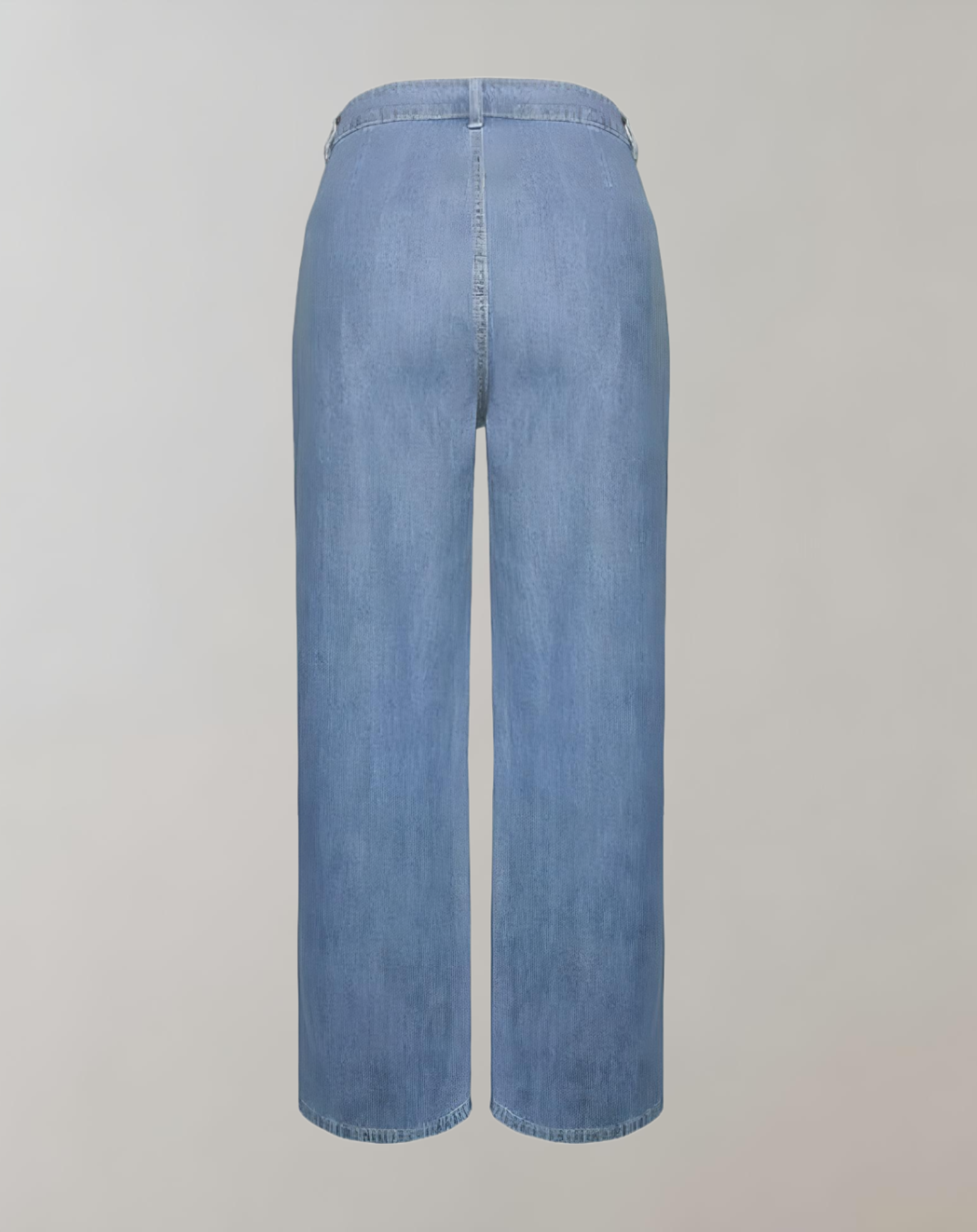 Jenny - Blaue verwaschene Jeans für Damen mit sehr weitem Beinschnitt Hose