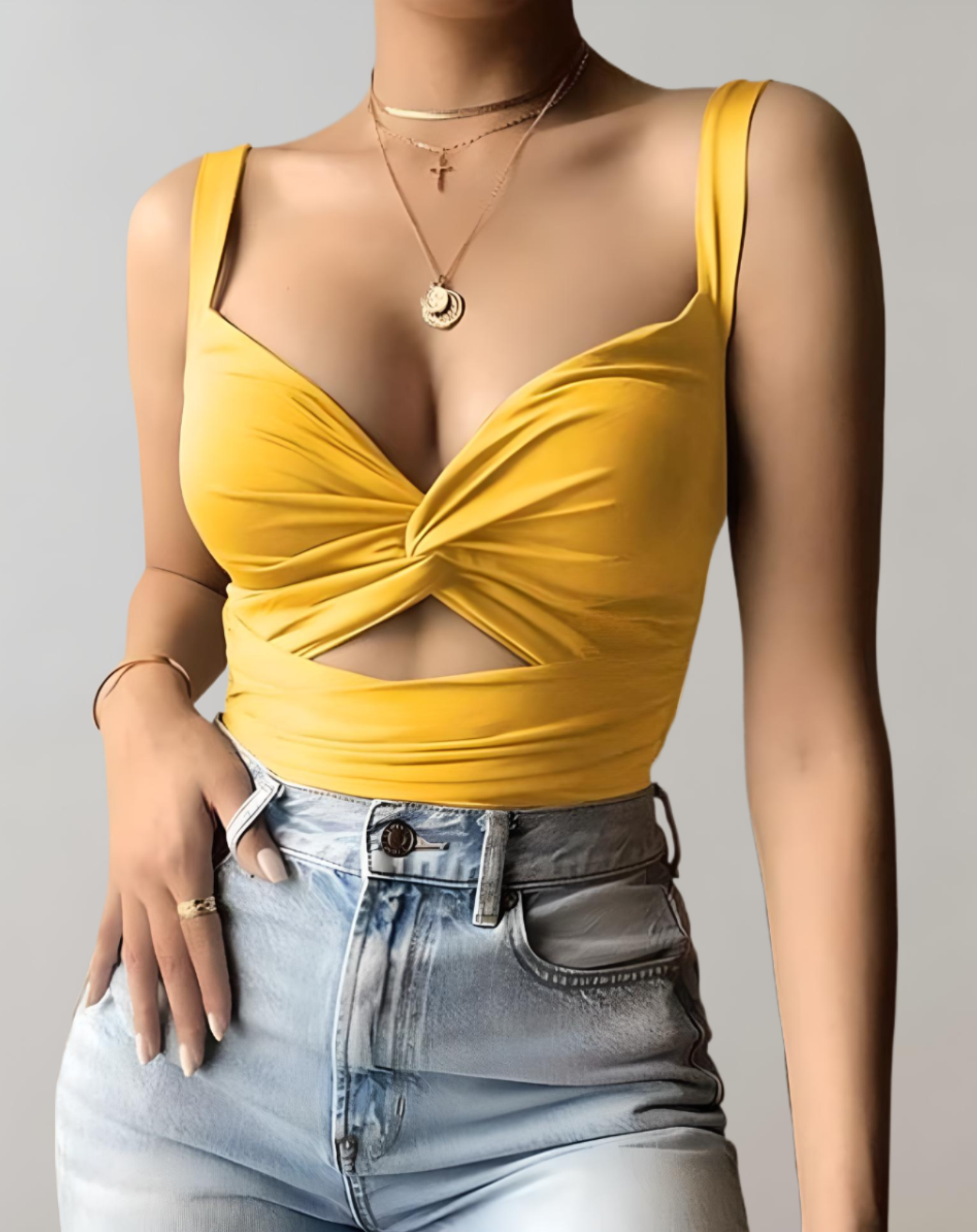 Willa - Ärmellose kurze Tanktop Weste für Damen Spitze