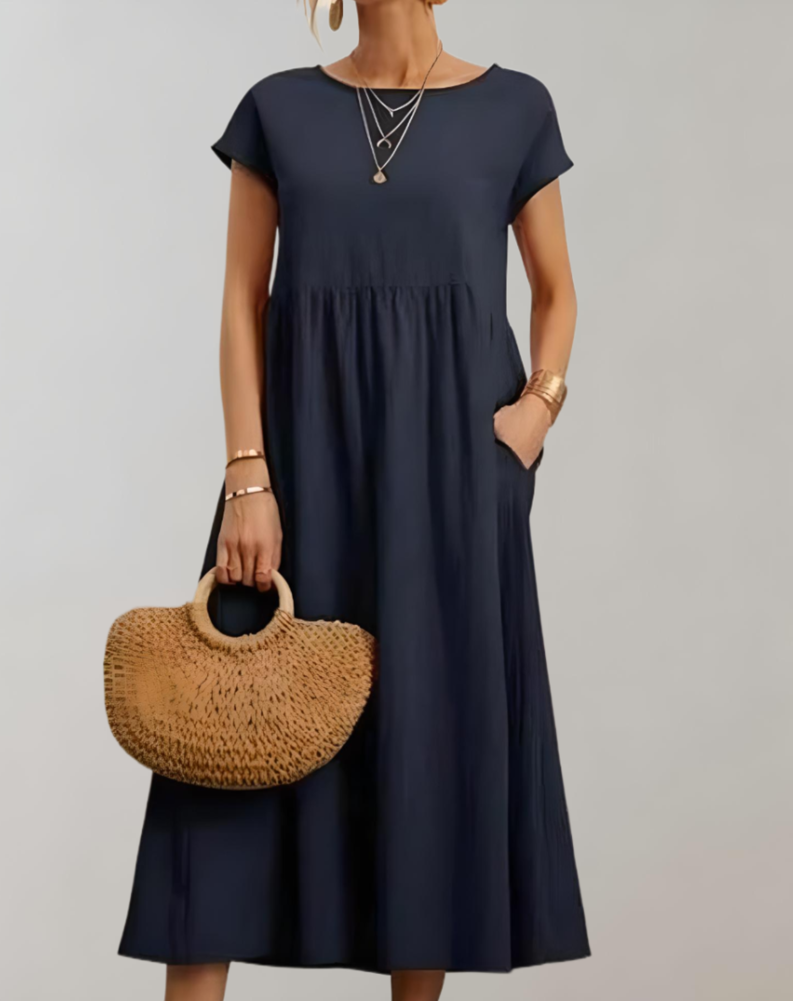 Ella - Lockeres und schlichtes Kleid mit Seitentaschen kleid